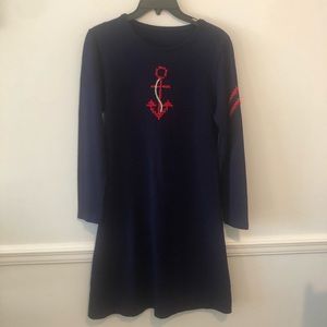 Retro Navy Blue Dress